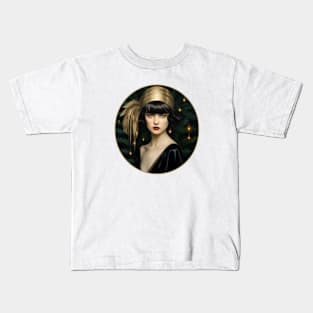 Vintage Holiday Glamour: A 1920s Christmas Kids T-Shirt